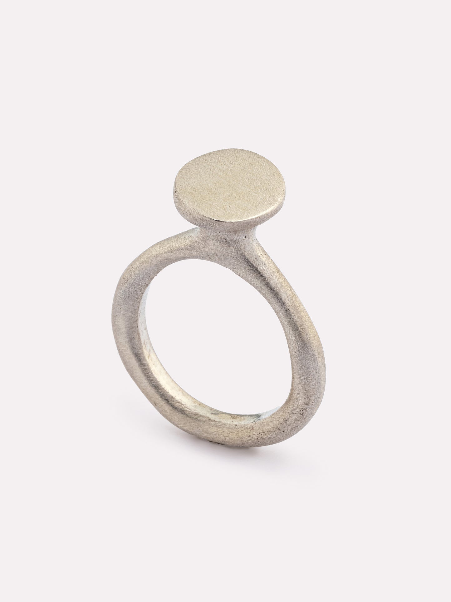 Momo Matte Silver Ring