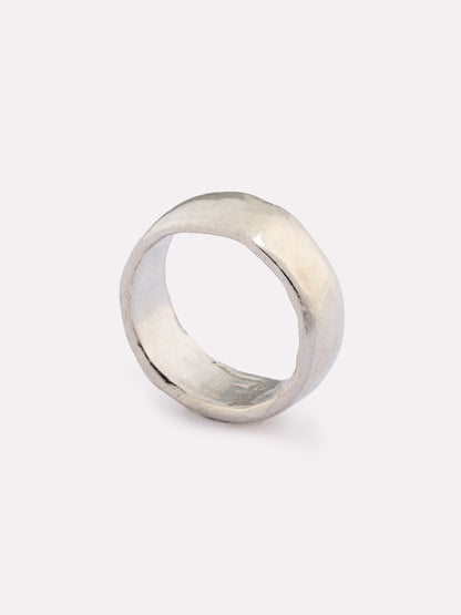 Kiku Neutral Silver Ring