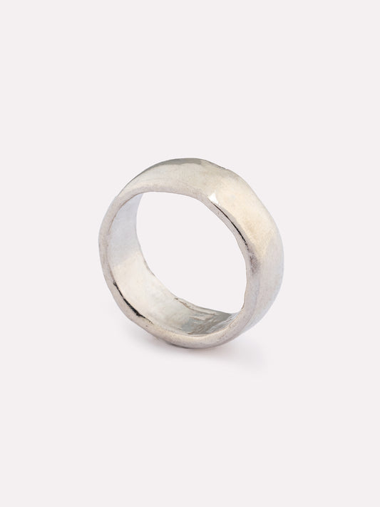 Kiku Neutral Silver Ring