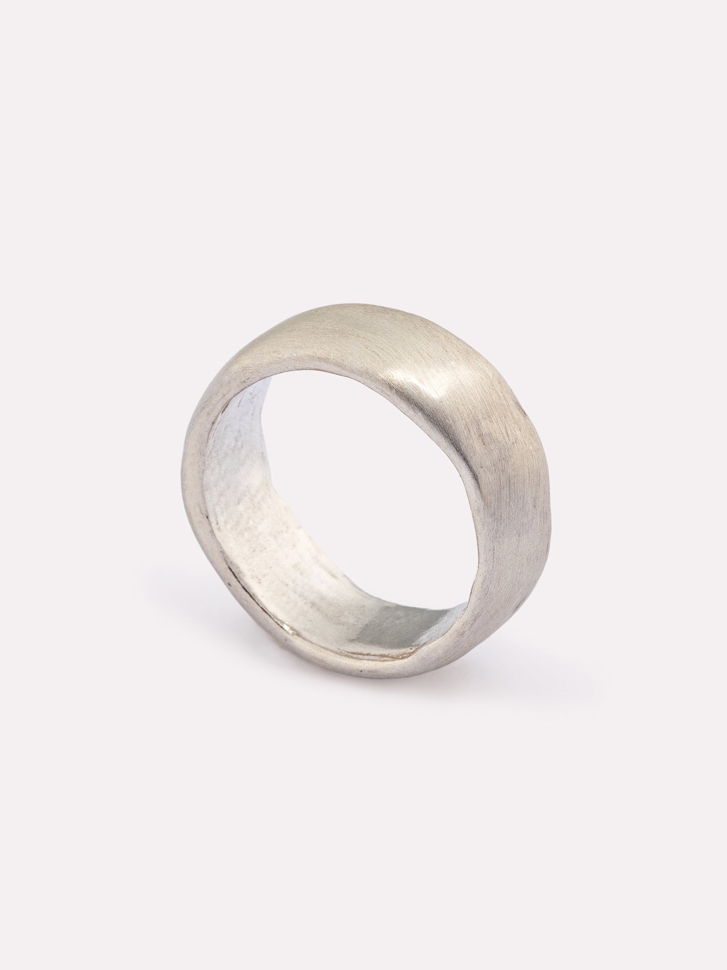 Kiku Matte Silver Ring